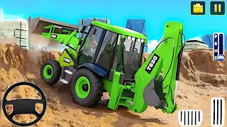 Transporting Heavy Excavator Road Construction - City Road Construction Game - Android Gameplay screenshot 1