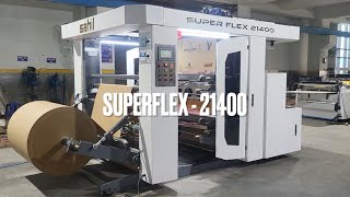 Two Colour Flexo printing machine for Paper, plastic and non woven. SUPERFLEX-21400.