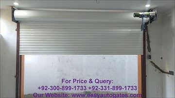 Aluminum Motorized Roller Shutter Remote Control Kit Installation By EasyAutoGates