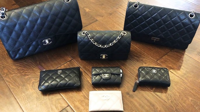 Different types of Chanel Caviar leather on Chanel Classic Flap