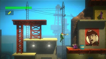 Bionic Commando Rearmed Xbox Live Gameplay - Single Player