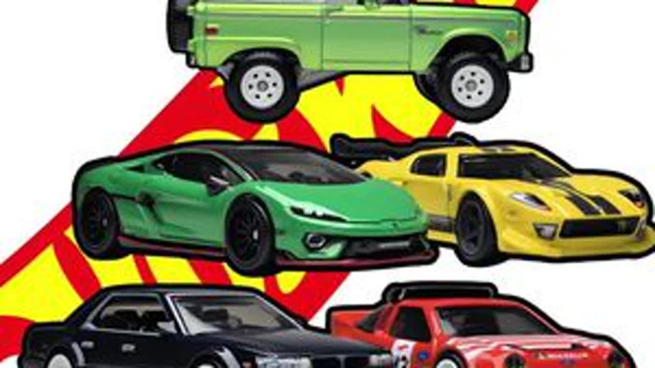 风火轮铁公鸡拔毛，一套三个新模具！福特GT&桂冠C33&福特烈马&兰博基尼鲁莽&福特RS200:风火轮汽车文化花园大道28整套测评#风火轮 #风火轮花园大道28 #汽车模型 #小比例车模 #合金车模