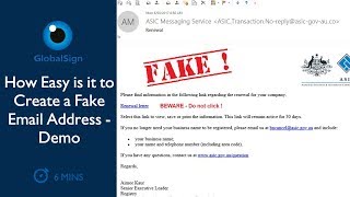 We show a hacker can easily create fake email address and send
phishing emails that look feel exactly like real email. learn more in
this demo. get a...