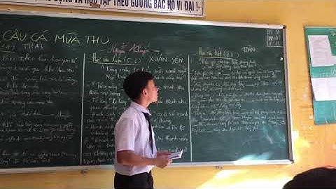 THUYẾT TRÌNH HAI CÂU KẾT 7,8-CÂU CÁ MÙA THU - NGUYỄN KHUYẾN - KHÁNH TOÀN - LƯƠNG ĐỊNH CỦA - CẦN THƠ