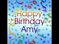 Happy Birthday Amy