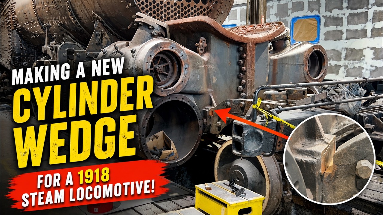 Making a Cylinder/Steam Chest Wedge for the GTW 4070 Steam Locomotive