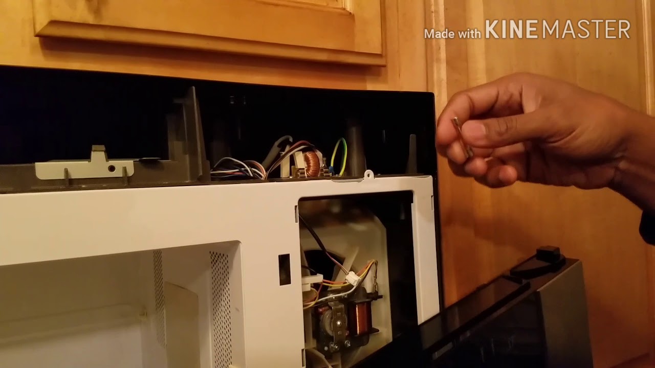 microwave trips breaker when you open door