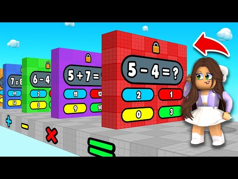 🦄 JESTEM NAJLEPSZA W ZADANIA MATEMATYCZNE! | ROBLOX