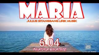 Maria ~ Julius Sitanggang, lirik lagu