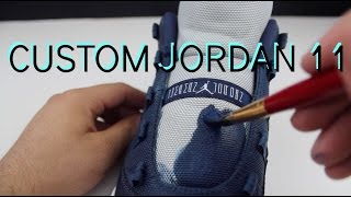 CUSTOM JORDAN 11 LOWS!!