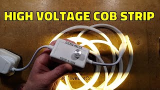 Flickery COB LED strip with terrible dimmer.  (with schematics)