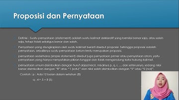 PROPOSISI dan PERNYATAAN | Logika Informatika | Pertemuan 2 | Universitas Pamulang