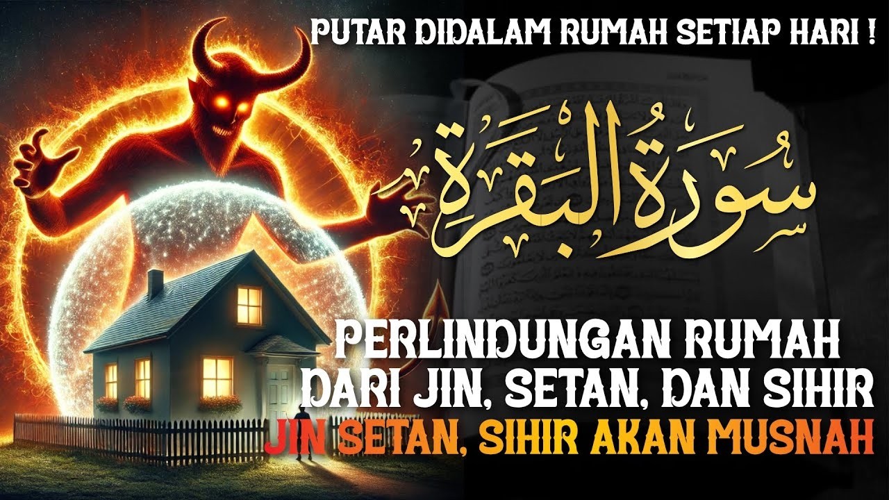 AL-BAQARAH FULL | PUTAR TIAP HARI ! MENGUSIR SETAN, JIN & SIHIR DIDALAM RUMAH DAN PAGAR DIRI !