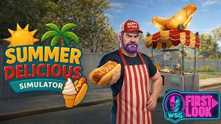 Хот-доги, мороженое и хаос | Демоверсия Summer Delicious Simulator screenshot 4