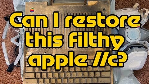 Resurrecting History: Restoring a Soot-Filthy Vintage Apple IIc Computer to its Former Glory!