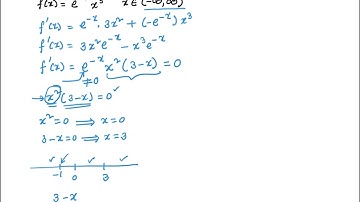 First derivative test example 3