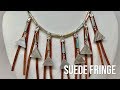 Suede Fringe Simple Stringing Necklace Tutorial