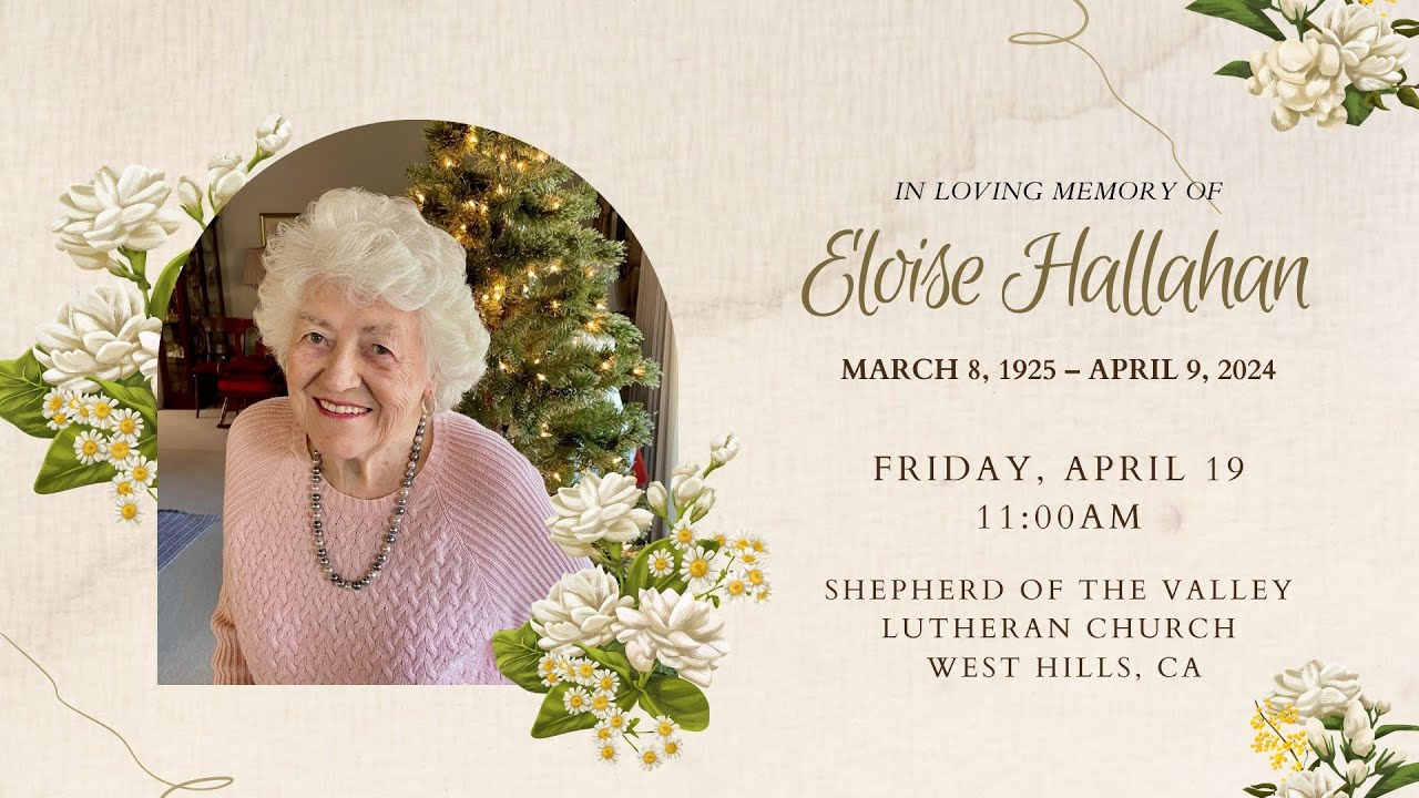 Funeral Service for Eloise Hallahan