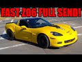 1000HP CORVETTE Z06 EMBARASSES SUPERCARS WITH CRAZY SENDS! (Supercharged C6 Z06 FULL SEND!)