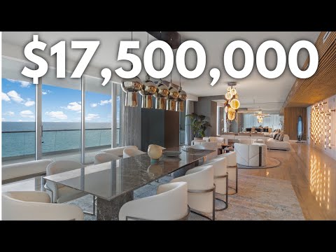 INSIDE A LUXURY $17,500,000 OCEANFRONT SKY MANSION IN SUNNY ISLES BEACH