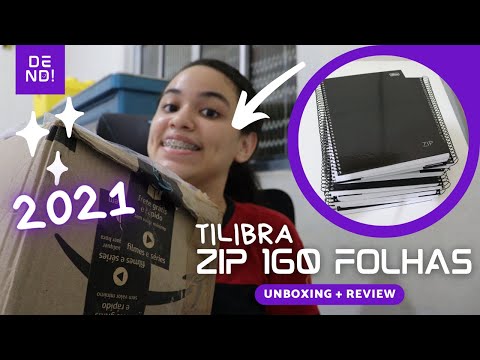 MEUS CADERNOS 2021 - Caderno Tilibra Zip 10 matérias 160 folhas (Unboxing e Review)