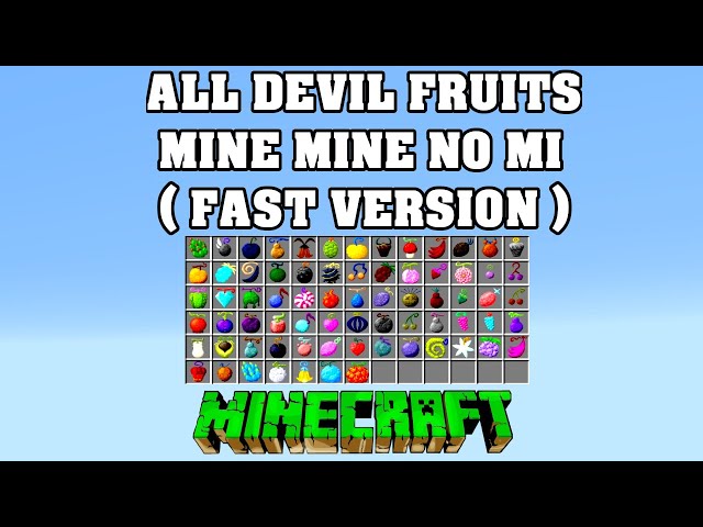 The Greatest FRUIT ! MINE MINE no Mi Minecraft 