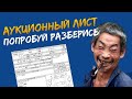 Как читать аукционный лист 🤷🏻‍♂️ Аукционный лист 🇯🇵 Расшифровка иероглифов 🤔