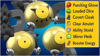 FULL NEW ITEMS POKEMON SCARLET VIOLET TEAM! Loaded Dice, Mirror Herb, Booster Energy & More!