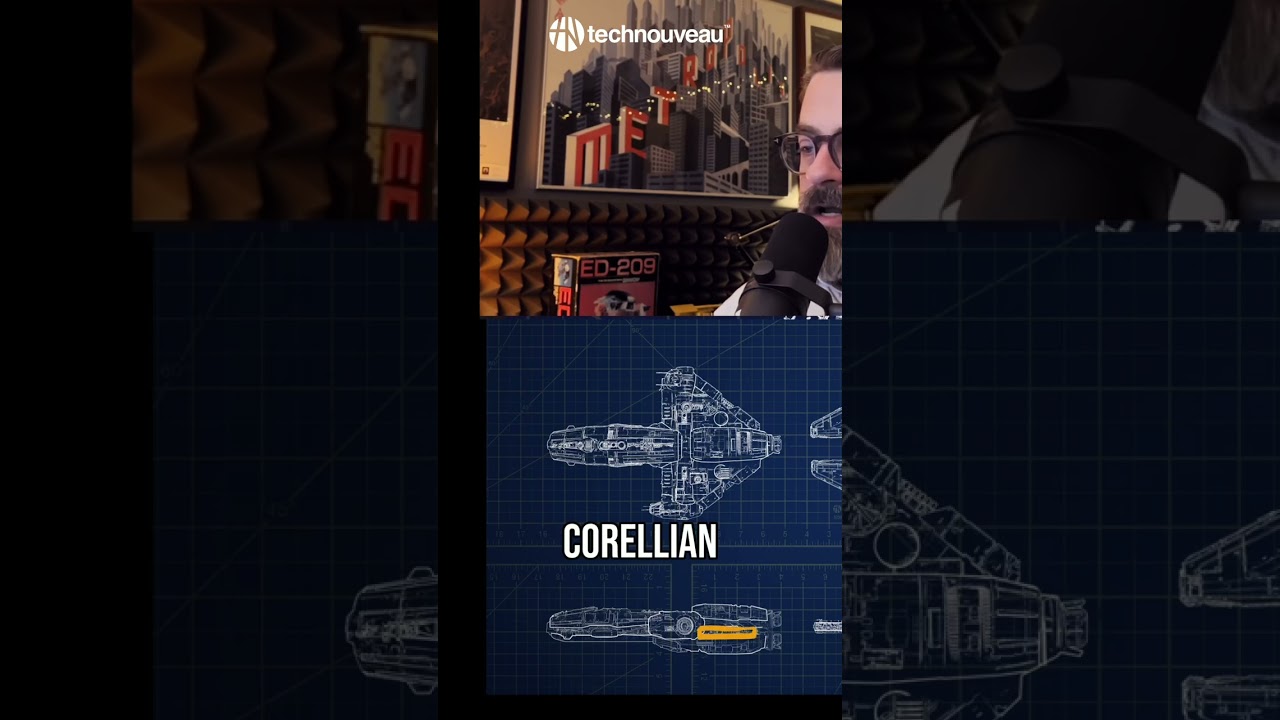 Spaceship Design: Corellian vs. Modern #shorts