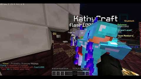 BlockDrop Hackers! #3 [Flash1000] The Kidest Hacker In Blockdrop (Skyblock)!
