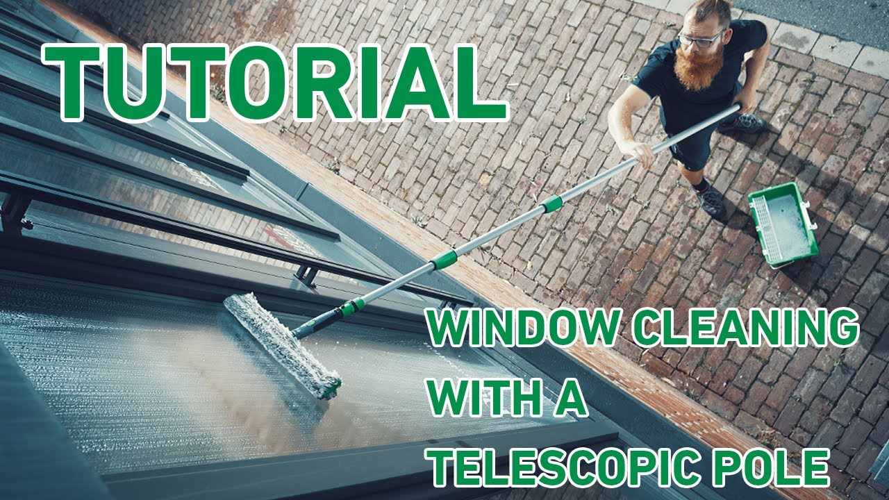 Learn How To Wash Windows With Telescopic Poles  Tutorial on Window  Cleaning With Telescopic Poles 