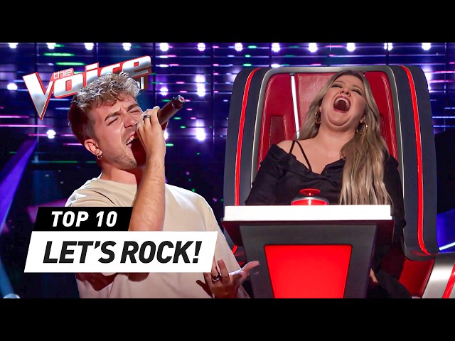 BEST ROCK Blind Auditions EVER on The Voice! class=