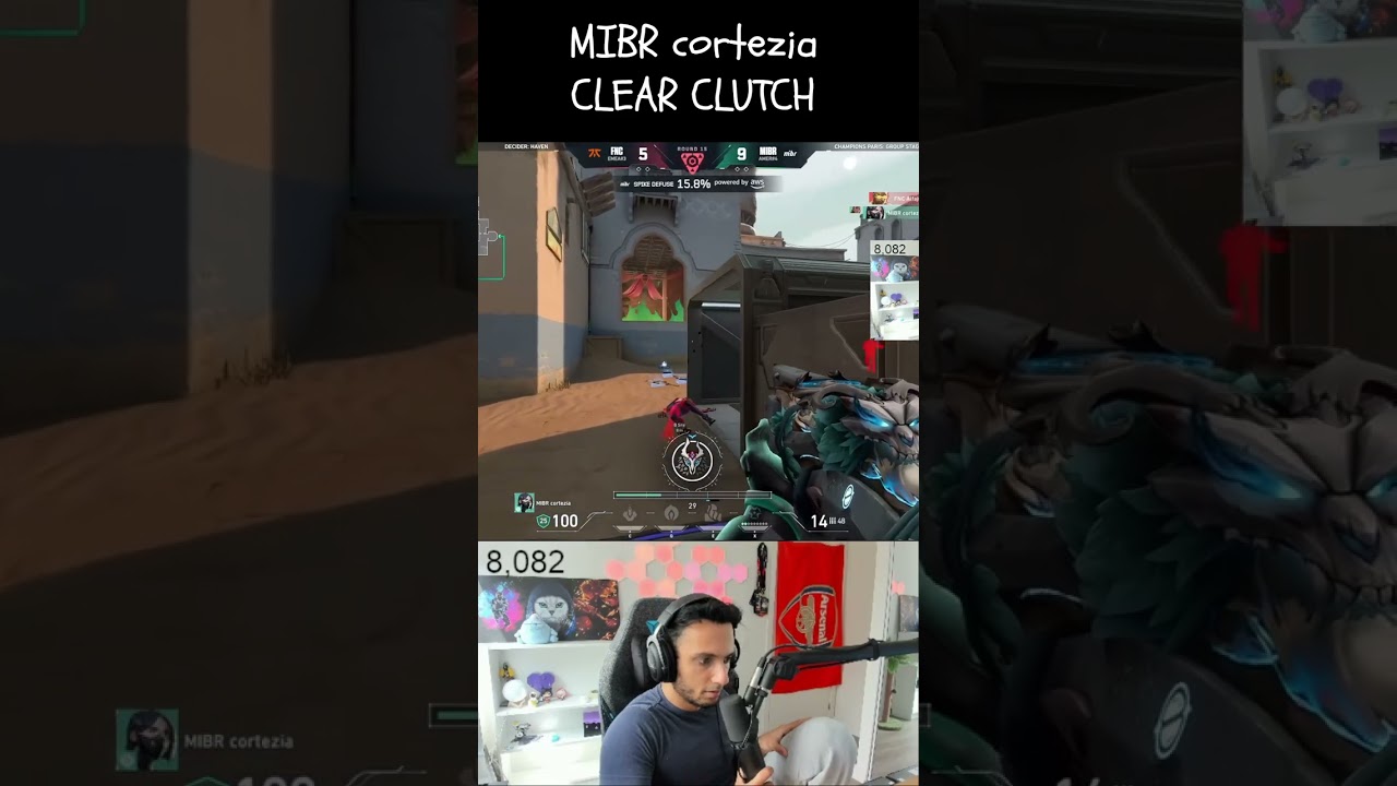 MIBR cortezia CLEAR CLUTCH against FNATIC [FNC vs MIBR] 