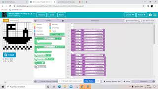 Creation of ship sailing on water -binary strings