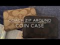 Coach zip around coin case