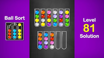 Ball Sort Puzzle Solution Level 81