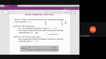 2 WeightedIntervalScheduling Part I