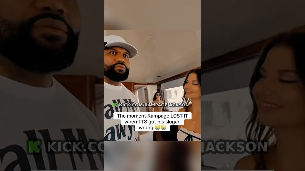 The moment Rampage LOST IT when TTS got his slogan wrong 😳 