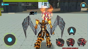 Incredible Dragon Robot Rampage 3D 2017  (Tapinator) Android Gameplay FHD