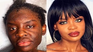 Impressive makeup transformation by goar avetisyan
