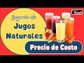 Cálculo del PRECIO DE COSTO de un JUGO NATURAL 🍹  Negocio de Jugos Naturales 🍹