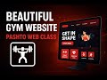 Beautiful Gym Website Design by Student | Pashto Web Class Project | HTML CSS Full Tutorial