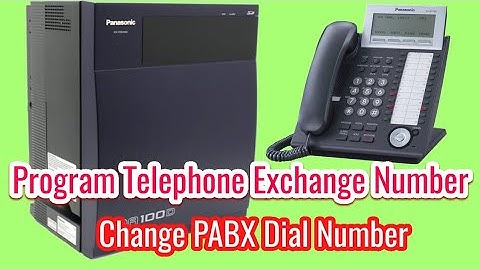 How to program telephone exchange 100d number | change telephone dial number |  program dial numbers