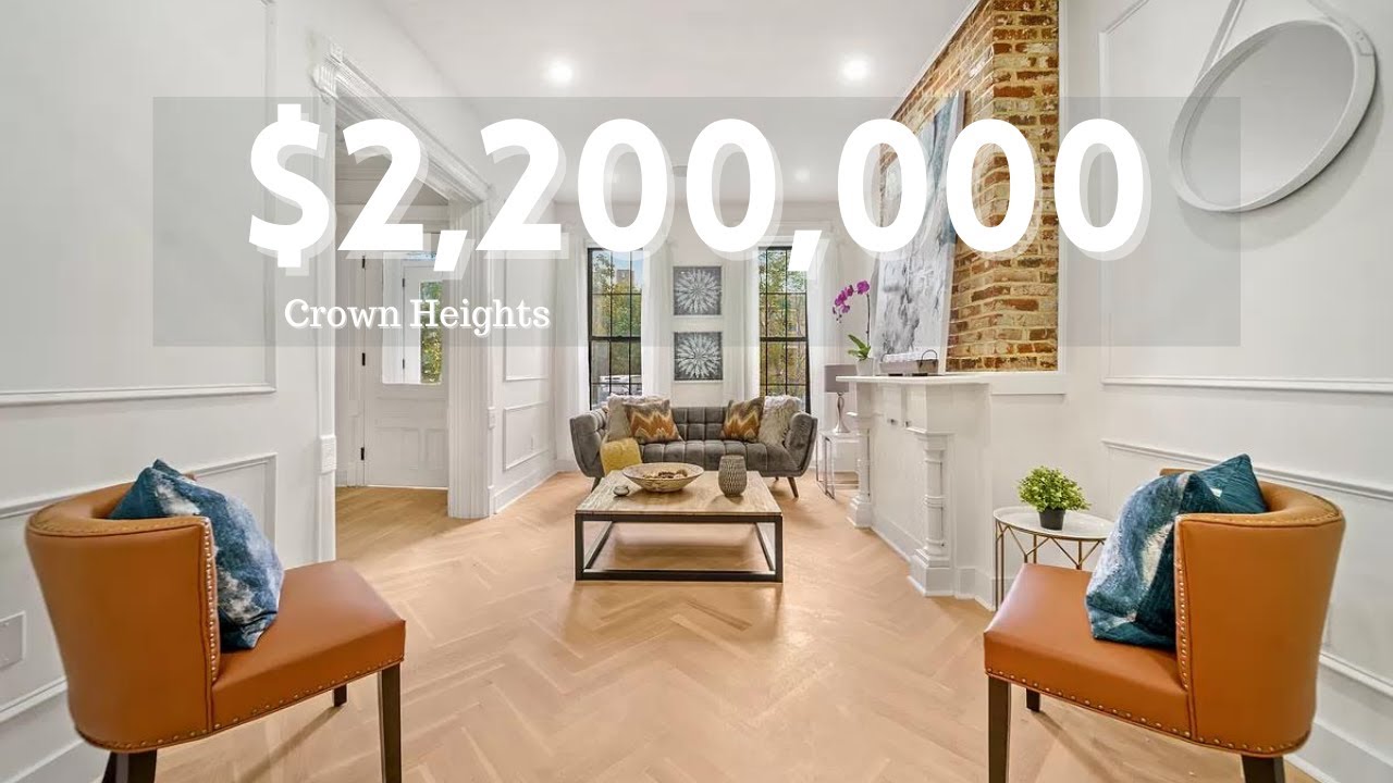 Inside a $2.2M Crown Heights, NYC Townhouse | 12 Rooms, 5 Beds, 3+ Baths & Large Private Backyard