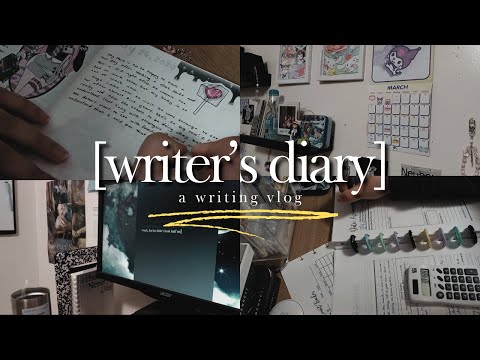 [writer's diary] lots of writing, campnano april, & a glimpse at CD collection 💿 // a writing vlog