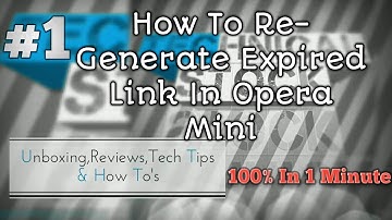 How To Re-Generate Expired Link In Opera Mini In 1Minute(Hindi/English/Urdu)||Resume Failed DownloaD