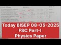1st Year Physics Annual Paper 2025 | BISEP Solved MCQs | Today’s Board Paper