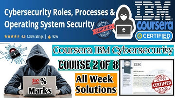Coursera IBM Cybersecurity | Cybersecurity Roles, Processes & OS Security | All Week Solutions