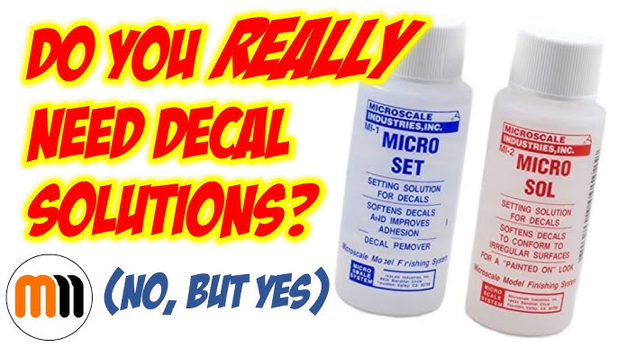 Micro Sol - Decal Setting Solution - 1 oz bottle