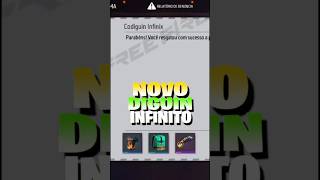 CORRE! RESGATE AGORA O NOVO CODIGUIN INFINITO FREE FIRE!